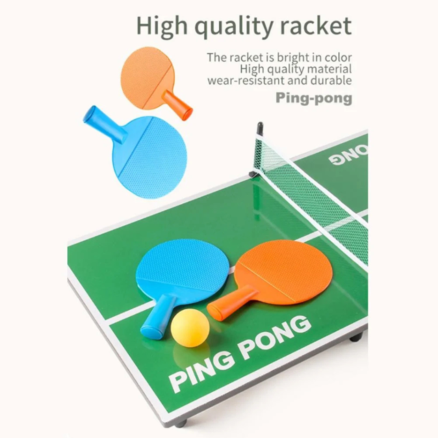 Set Mini Masă de Ping-Pong pentru Copii - Sport și Distracție