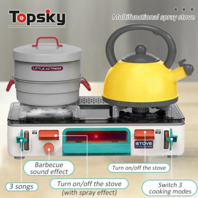 Set de Bucătărie cu Aragaz și Accesorii Realistice