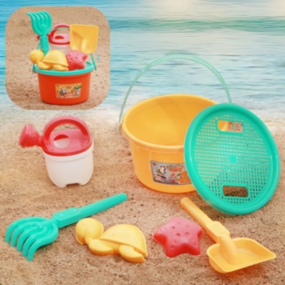 Set de Jucării pentru Nisip cu Găletușă, Ustensile și Forme (culoare aleatorie) | image