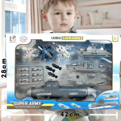 Set Nave Militare cu Submarin și Avioane | image