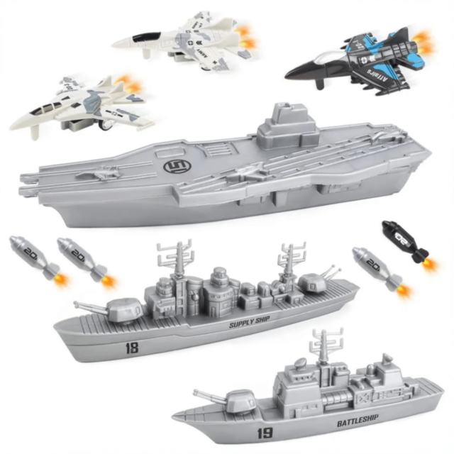 Set Nave Militare cu Submarin și Avioane