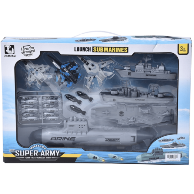Set Nave Militare cu Submarin și Avioane