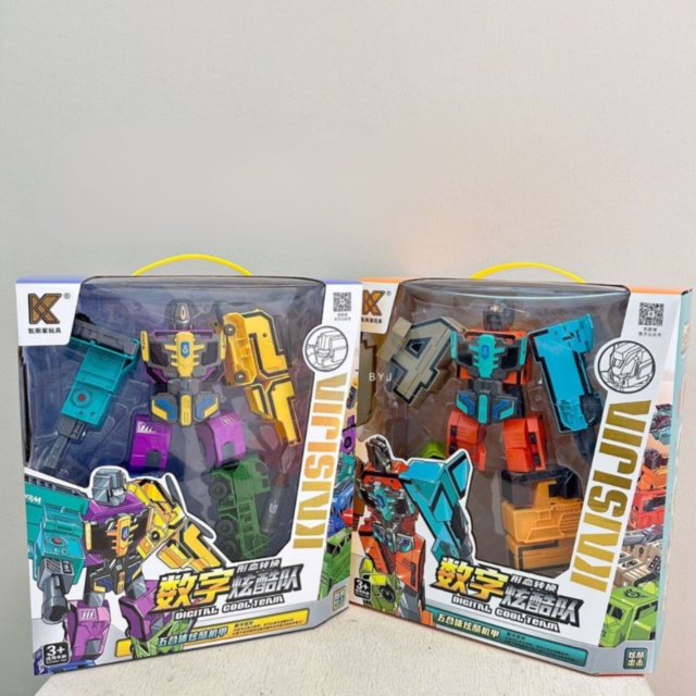 Robot Transformabil Cifre 5-9 pentru Copii