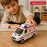 Ambulanță de jucărie cu sunete, lumini și inerție
