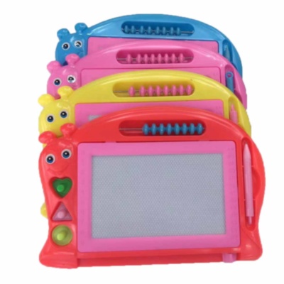 Tabla Magnetică de Scris și Desenat cu 3 Ștampiluțe și Numărătoare, 28cm | image