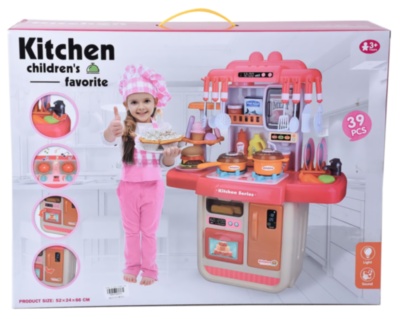 Mega Bucătărie Interactivă cu Aragaz, Cuptor și Tacâmuri, sunete și lumini | image