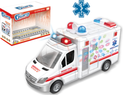 Ambulanța, ocolește obstacole, emite lumini și sunete | image