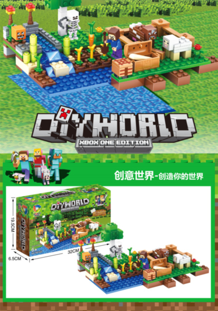 Minecraft "Ferma de Lână" set construcție 198 piese