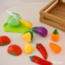 Set Legume de Tăiat din Plastic cu Cuțit și Tocător