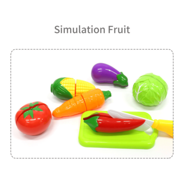 Set Legume de Tăiat din Plastic cu Cuțit și Tocător