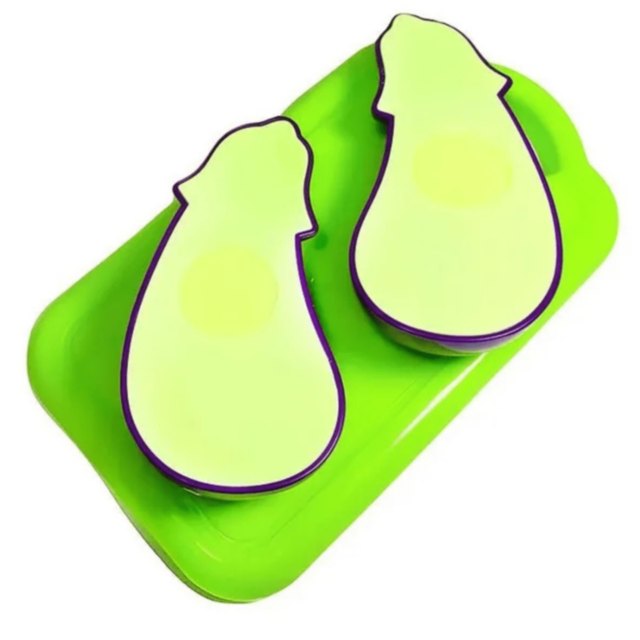 Set Legume de Tăiat din Plastic cu Cuțit și Tocător