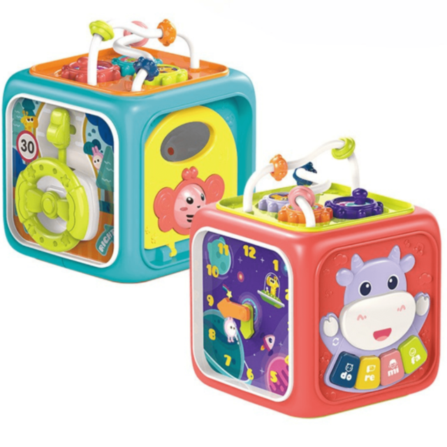 Cub educativ interactiv 6 în 1 pentru bebeluși (culoare aleatorie)