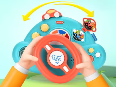 Volan interactiv cu rotație 360° și sunete | image