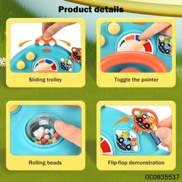 Volan interactiv cu rotație 360° și sunete