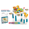 Masă Multifuncțională 6-în-1 cu Blocuri de Construcție | 104 Piese și Scăunel Inclus