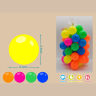 Set 60 de Bile Colorate din Plastic pentru Joacă - 5.5 cm