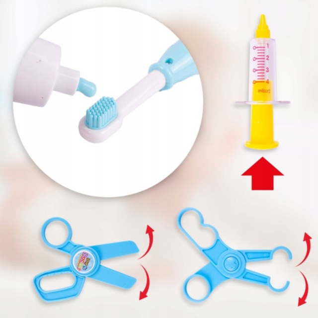 Ambulanță de jucărie cu trusă medicală pentru copii