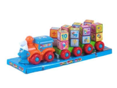 Trenuleț de Tras cu Cubulețe, 34cm | image