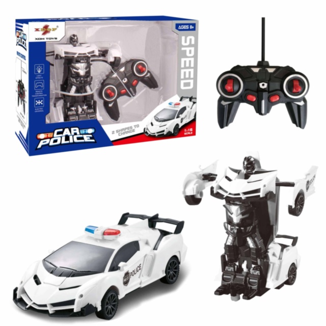 Mașina de Poliție Teleghidată Transformabilă în Robot
