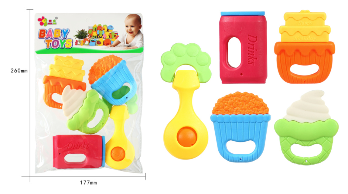 Set 5 Zornăitori Silicon cu Dentiție