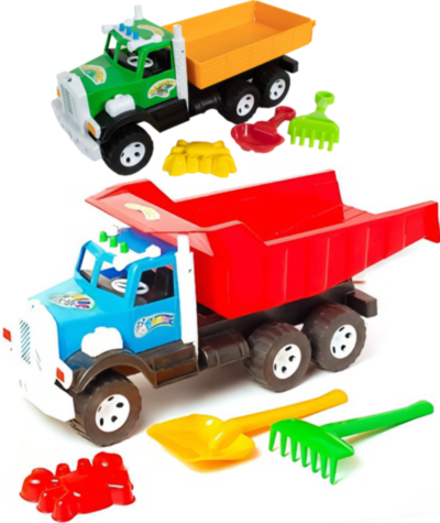 Camion cu Lopățica, Greblă și Formă de Nisip, 52cm  | image