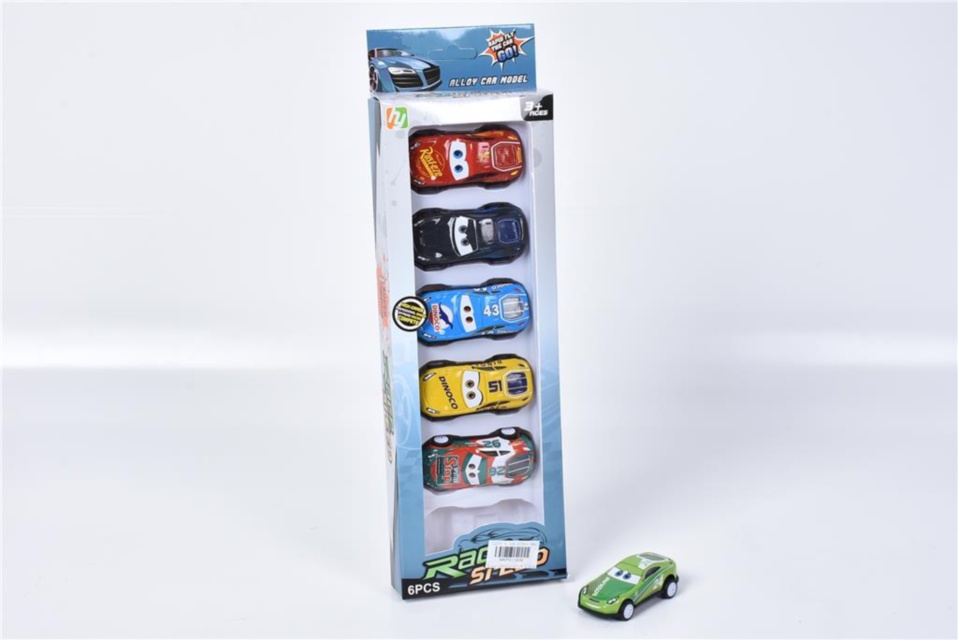 Cars, Set 6 Mașinuțe de Metal