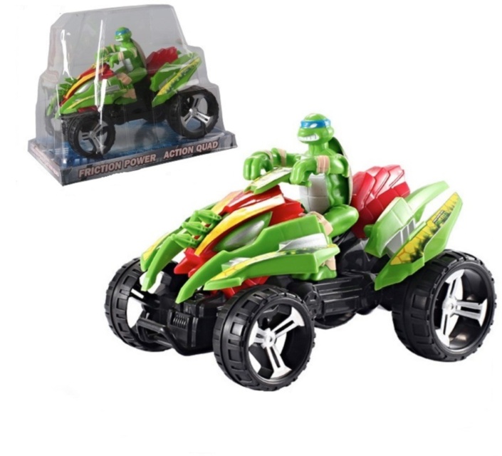 Mașina ATV  Țestoasele Ninja  cu Mecanism de Fricțiune