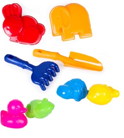 Lopățica, Greblă, 2 Forme de Nisip și 4 Stropitori | image