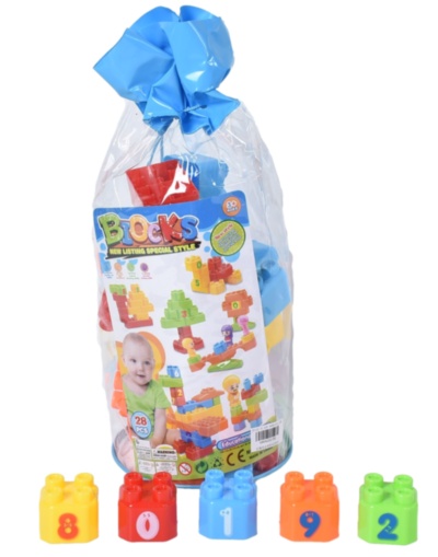 Set de Construcție din 28 Blocuri Colorate | image