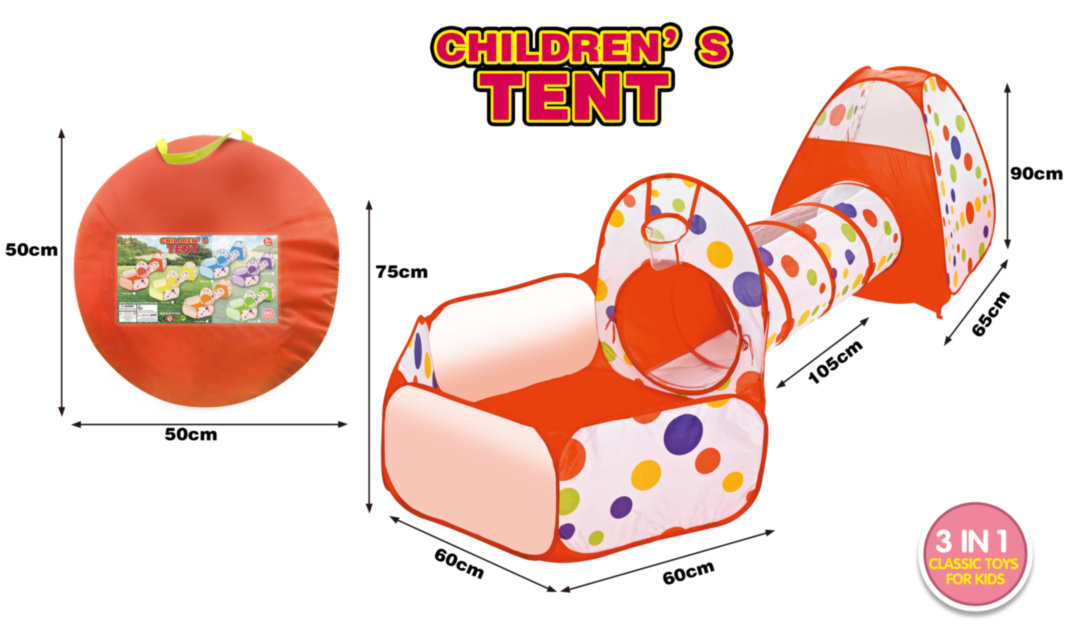 Cort cu Tunel 3 în 1