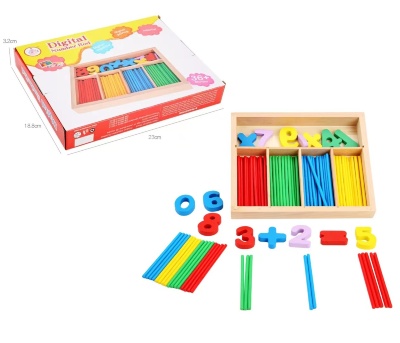 Jocul Numerelor cu Cifre și Bețișoare de Lemn | image