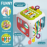 Cub educativ 7 în 1 cu forme, pian și labirint 