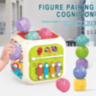 Cub educativ 7 în 1 cu forme, pian și labirint 