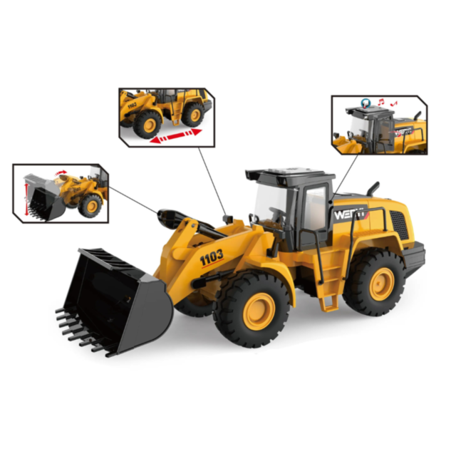 Buldozer Interactiv cu Sunete și Lumini pentru Copii