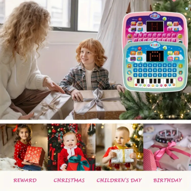 Tabletă Educativă Interactivă pentru Copii cu Litere, Muzică și Jocuri (culoare aleatorie)