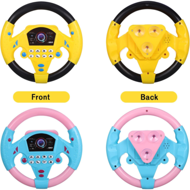 Volan Interactiv cu Sunete și Lumini pentru Copii (culoare aleatorie)