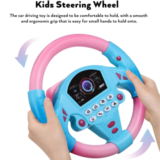 Volan Interactiv cu Sunete și Lumini pentru Copii (culoare aleatorie)