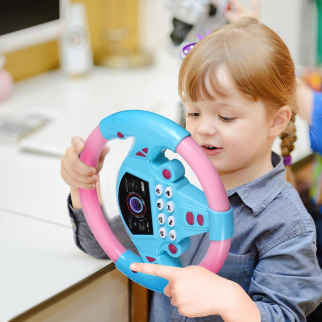 Volan Interactiv cu Sunete și Lumini pentru Copii (culoare aleatorie)