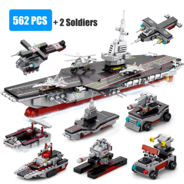 Portavion „Warship” – Set de Construcție cu 562 Piese 