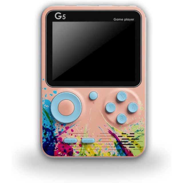 Consolă Gaming G5 cu Ecran Mare și Jocuri Clasice | Controler Inclus (culoare aleatorie)