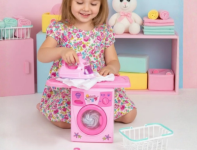 Set mașină de spălat cu fier de călcat copii | image