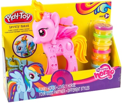 Set  Crează-ți Propriul Ponei  cu Plastilina în 6 Culori | image