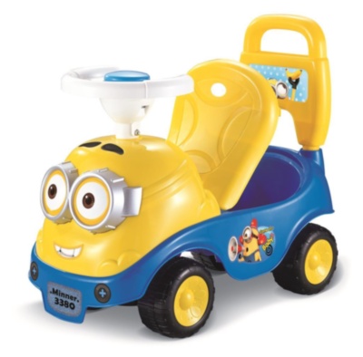 Mașinuță Minion fără Pedale Acționată cu Picioarele | image