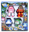 Set 4 Robocar Poli Transformabili 