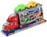Camion cu Trailer și 6 Mașinuțe, 32cm 