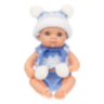 Păpușă Bebeluș Realistică cu Ținută de Iarnă și Accesorii (albastru)
