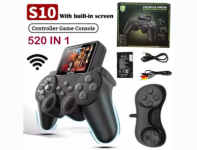 Consolă Retro S10 cu Ecran și 520 Jocuri | image