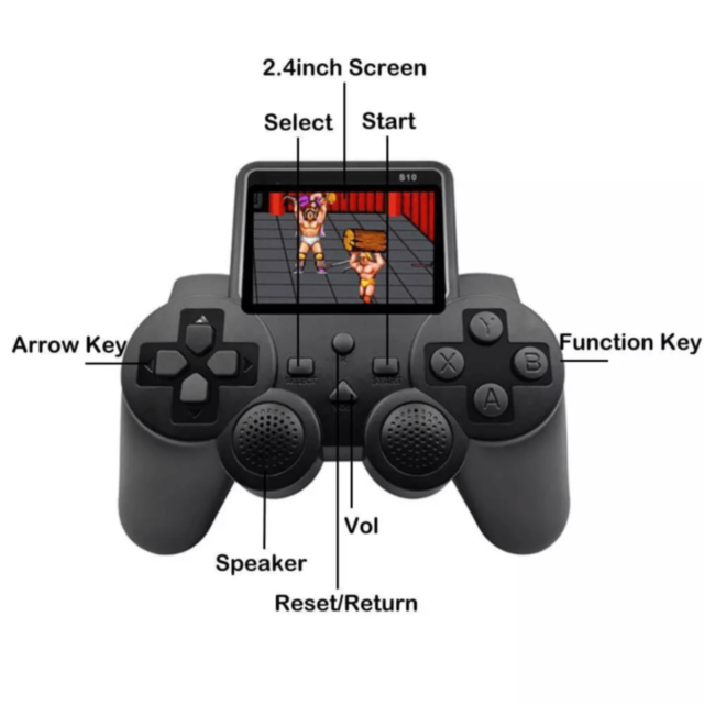 Consolă Retro S10 cu Ecran și 520 Jocuri