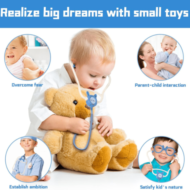 Set Doctor pentru Copii cu Valiză și Accesorii, 12 piese