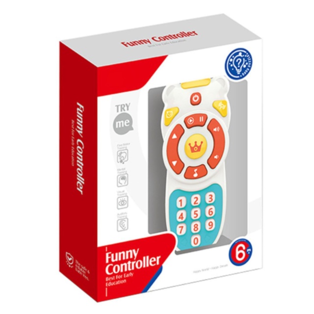 Telecomandă jucărie muzicală cu lumini pentru bebeluși